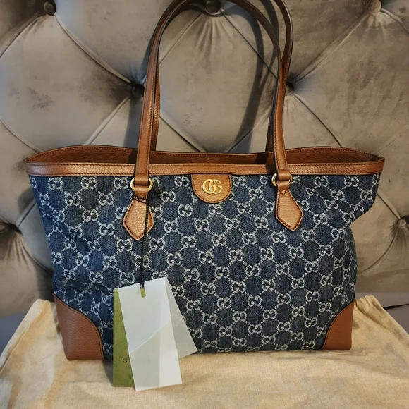 Gucci Denim Tote Bag - Picture 6 of 9